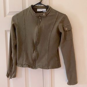 Energy Army Green Crop Top